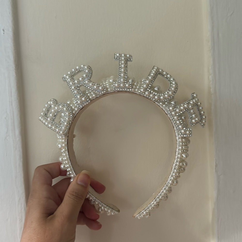 Pearl bride headband